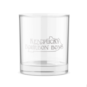 Kentucky Bourbon boys rocks glass
